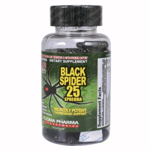 BLACK SPIDER 25 EPHEDRA THERMOGENIC FAT BURNER