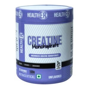 HealthER Micronised Creatine Monohydrate Powder – 100% Pure, Unflavoured