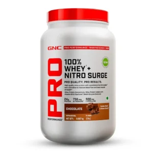 GNC Pro Performance 100% Whey Nitro Surge – 907 g (1.99 lb), Chocolate